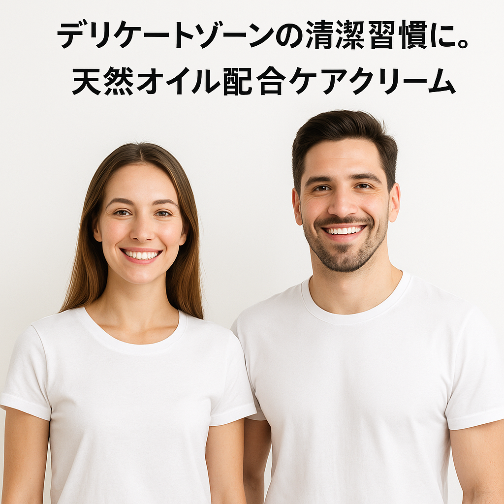 デリケートゾーンの清潔習慣に。天然オイル配合ケアクリーム